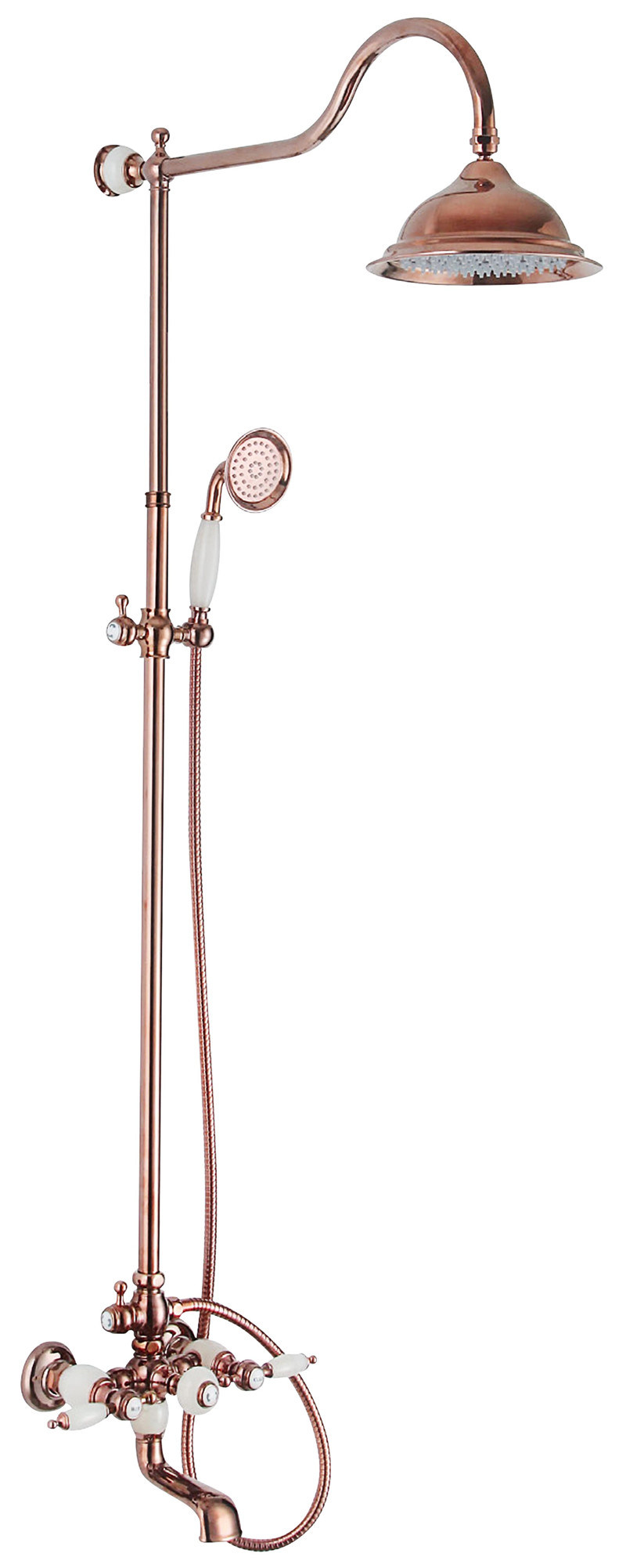 Timelss Life-Style Antique Brass Multifunction Zf-8002-3 Rain Shower Set