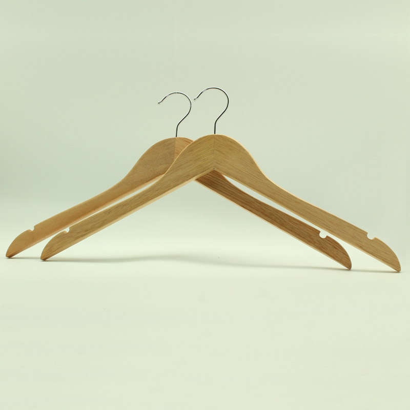 Normal Clothes Bamboo Hanger with Notch (YLBM6615-NTLNR1)