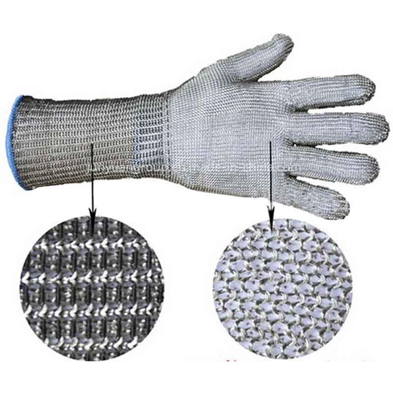 Stainless Steel Anti-Cutting Working Long Sleeve Gloves with Inner Gloves