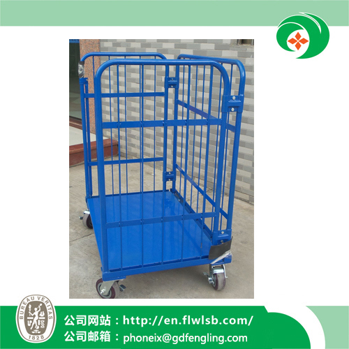 Foldable Cage Trolley for Warehouse Storage Wih Ce Approval