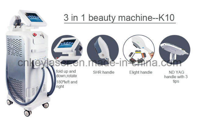 3 in 1 Opt Shr IPL System Q-Switch ND: YAG Laser