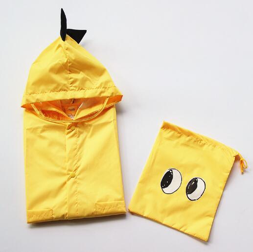 OEM Children Kids Cute Lightweighted Polyester PU Raincoat