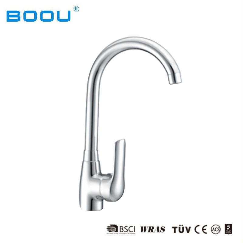 Boou Brass Material Hot Sale Water Tap Single Handle Kitchen Faucet Sanitary Ware