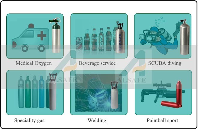 Supplier Aluminum Standard Gas Cylinder