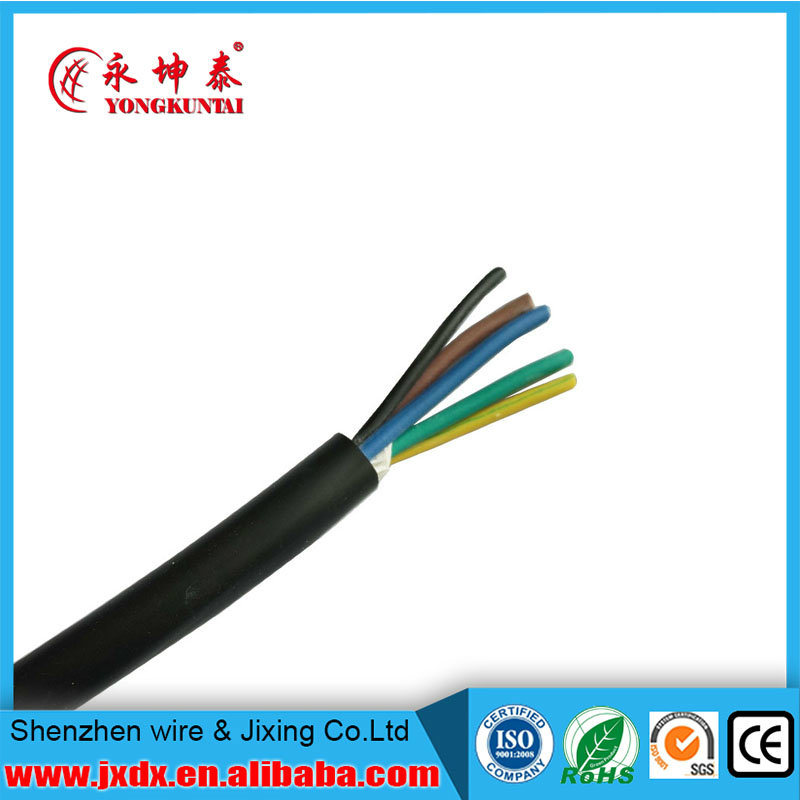 Rvv 5 Core Sqmm Copper Conductor PVC Sheath Flexible Cable