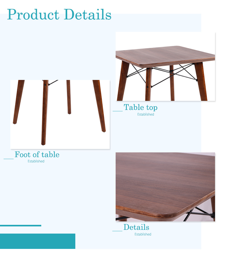 Experienced Manufacturer High Quality Wooden Dining Table