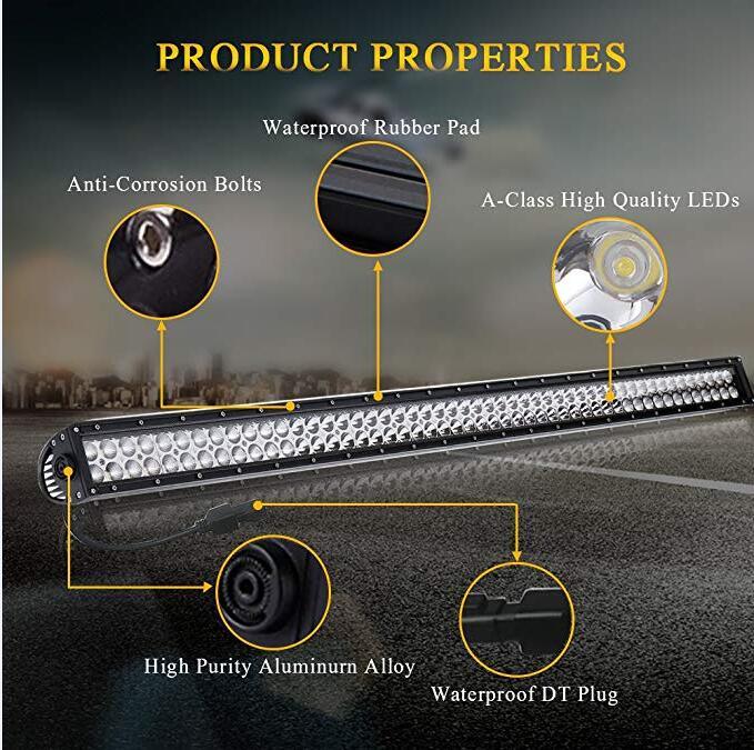 50 Inch 288W Curved Offroad LED Light Bar with High Quality