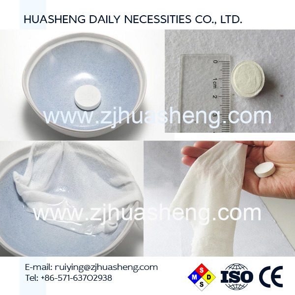 Comfortable 100% Cotton Compressed Towel Biodegradable Soft Cleaning Hand and Face, for Home, Hotel, Restaurants, Table