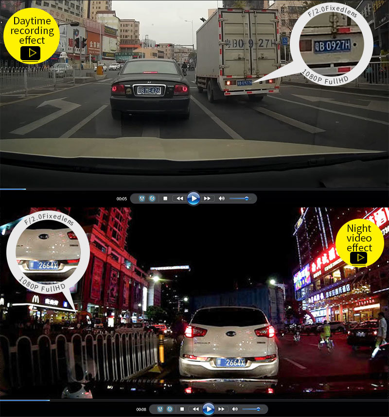 3.0 Inch Full HD 1080P Dashcam Car Camera Monitor M10t