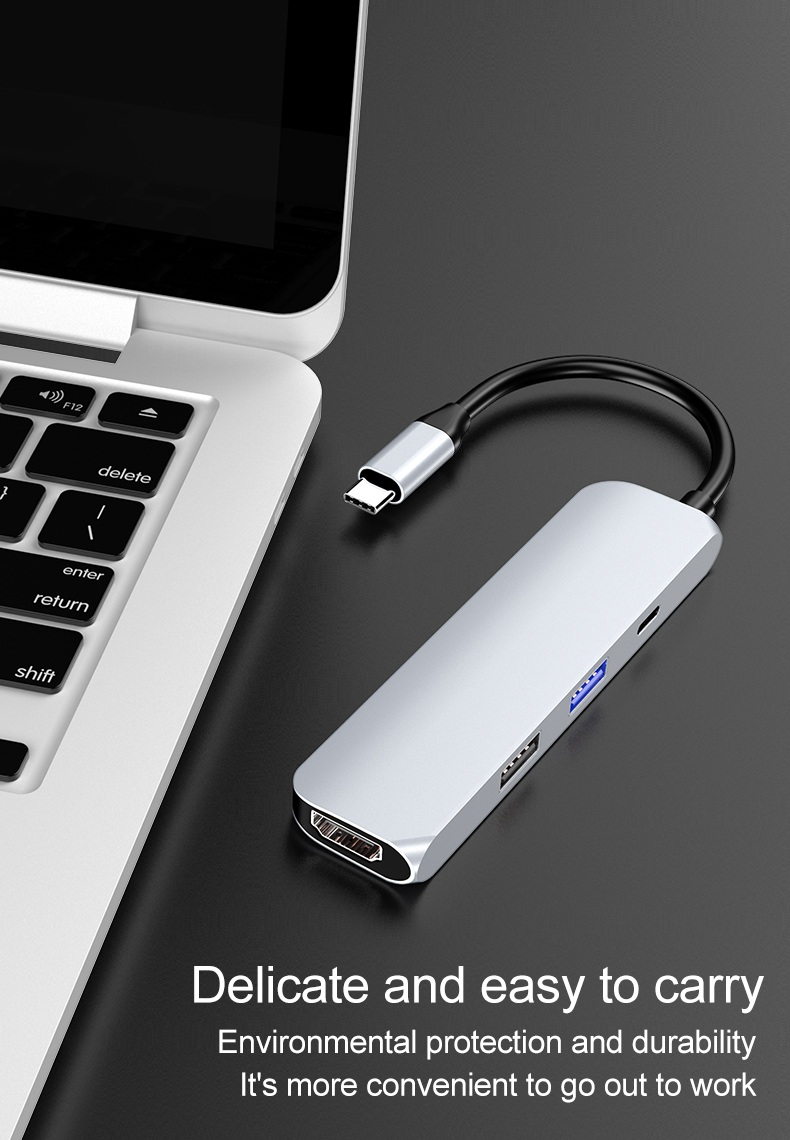 HUB USB-C 4 em 1 USB-C HUB 4 in 1