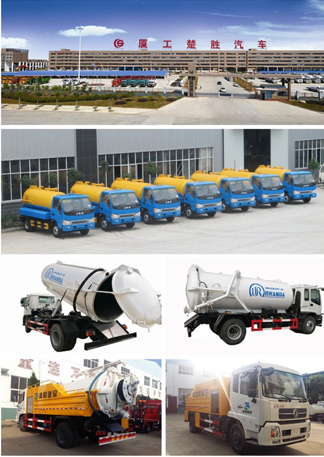 Low Price JAC 4X2 Suction Tanker 6000liters Sewage Drainage Truck for Uzbekistan