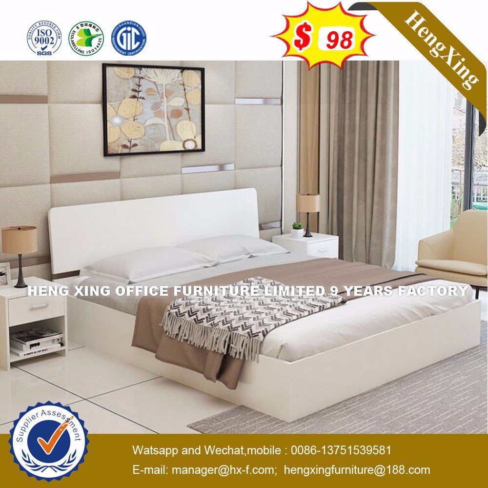 High Gloss 5 Star Slatted Base Bed Furniture Set (HX-8NR0667)