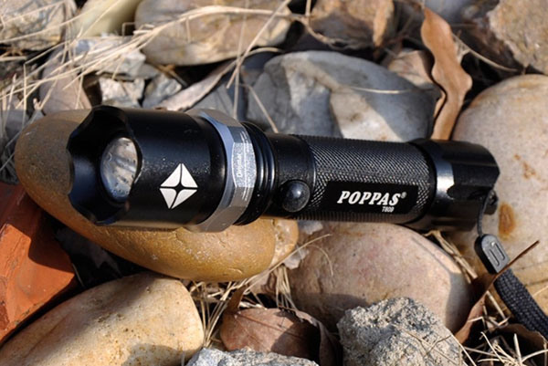 Promotion T809 Zoomable Bright LED Torch Rechargeable Aluminium LED 1101 Police Security Flashlight