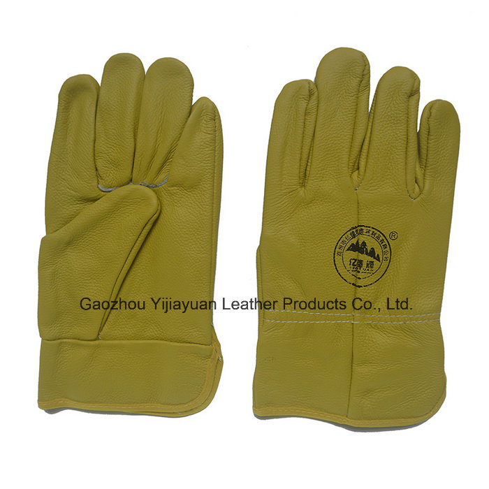 Deep Color Furniture Leather Hand Protective Working Gloves