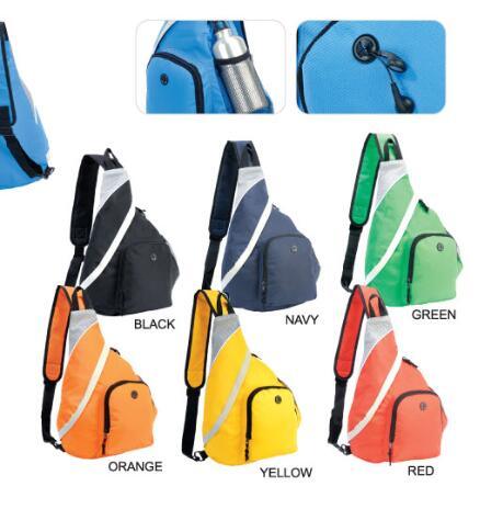 Sports Sling Backpack with Water Pocket