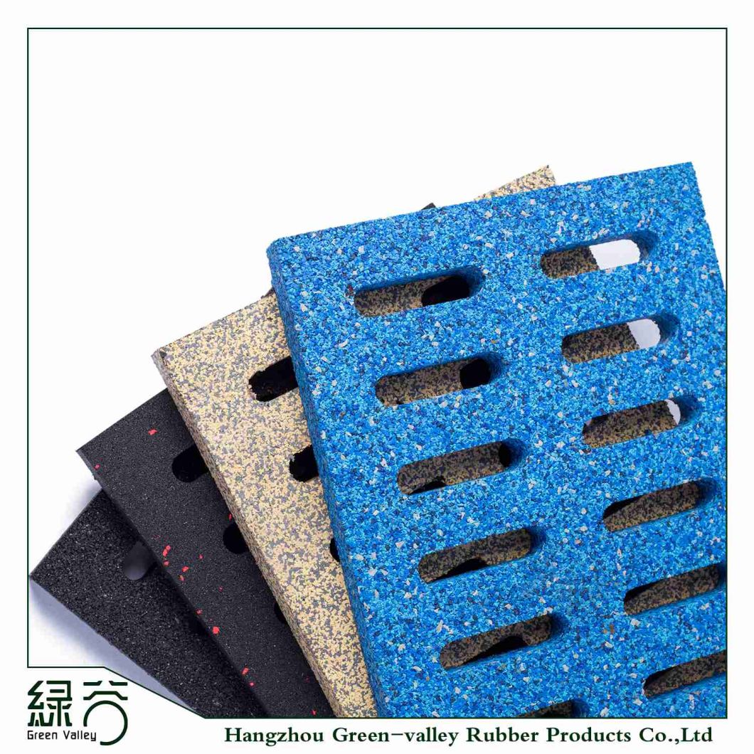 Factory Customized Anti-Slip Interlocking Outdoor Rubber Flooring Tiles Pavers for Walkway/Park /Yard Floor/Garden/Playground