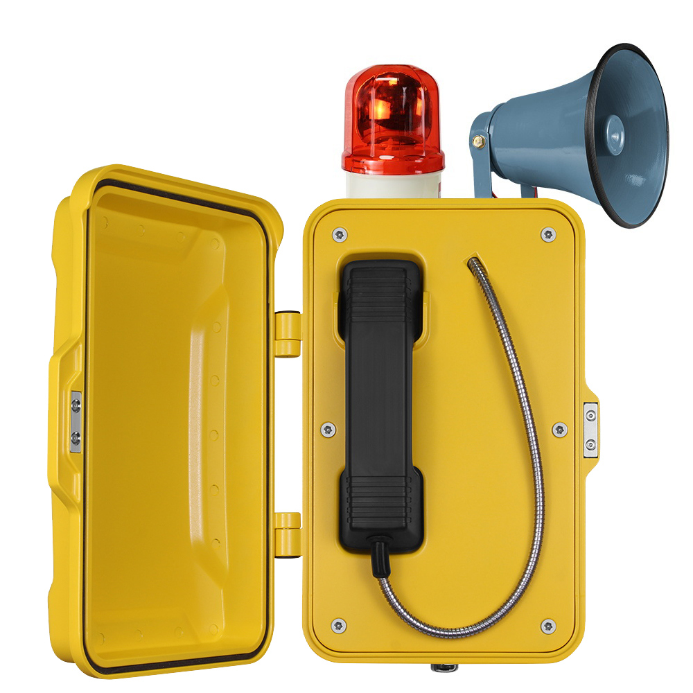 Moisture Resistant Rugged SIP/VoIP Telephone for Undergrounds, Tunnel Emergency Telephones
