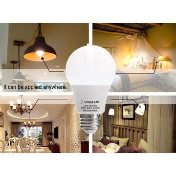 Lohas LED Light Bulbs 60 Watt Equivalent (9W) Cool White General Purpose A19 LED Bulbs, E27 Base