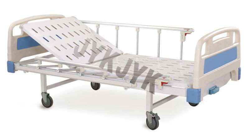 Coated Steel One-Function Manual Bed Hospital Bed