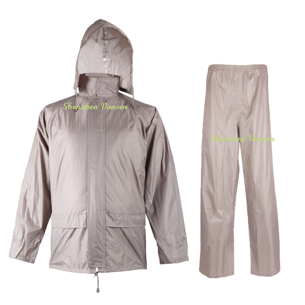 Khaki Rain Suit/ Raincoat/Rainwear