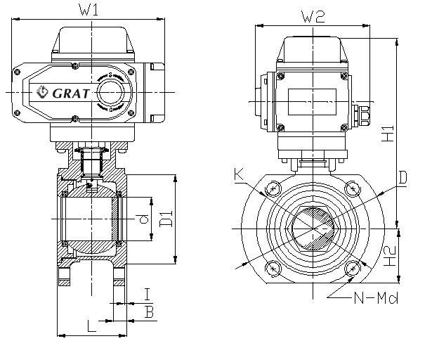 V-Notch Proportional Electric Ball Valve