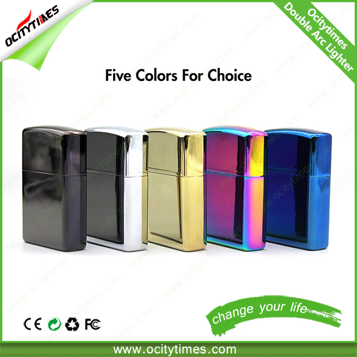 Electronic Cigarette Flameless USB Rechargeable Doubel Arc Lighter