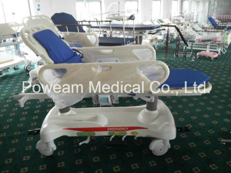 Hospital D Luxurious Hydraulic Adjustable Patient Transfer Stretcher