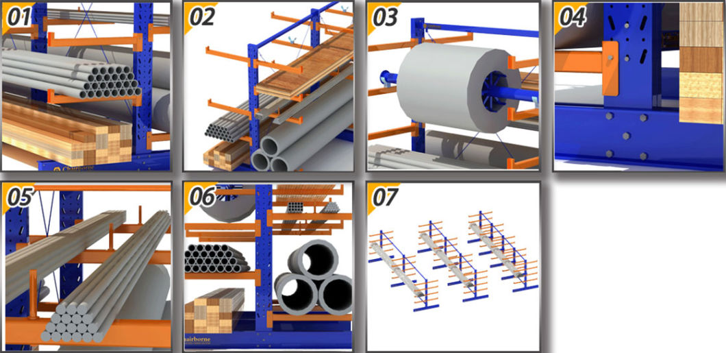 Hot Sale Cantilever Tube Storage Racking System