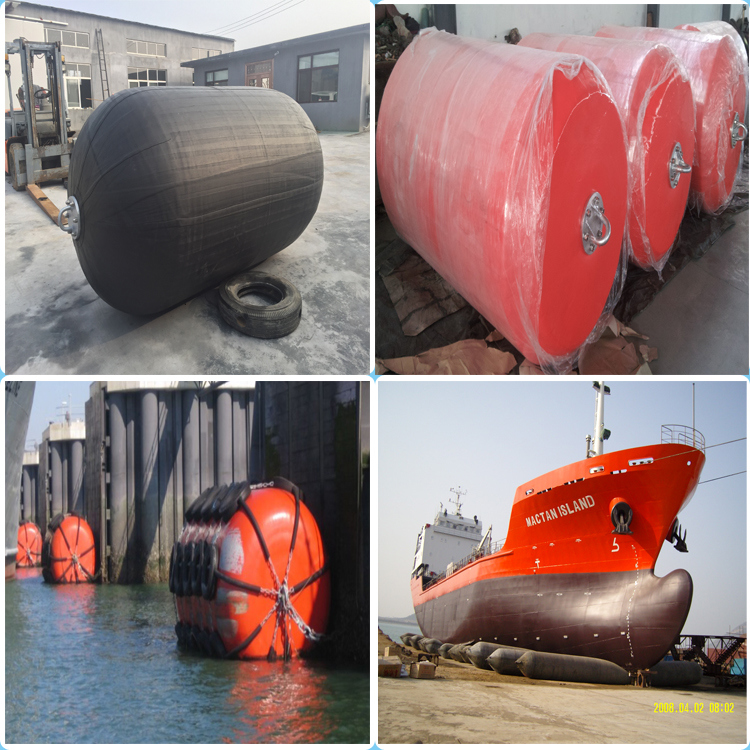 Dock Pneumatic Rubber Fender Floating Pneumatic Cylindrical Fender