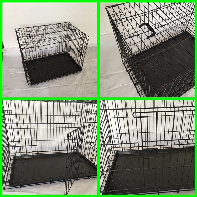 Folding Metal Wire Pet Dog Cage and Crate
