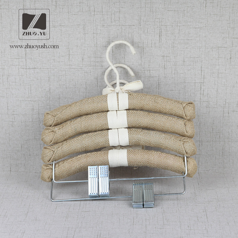 Natural Linen Padded Cloth / Coat Hanger for Children