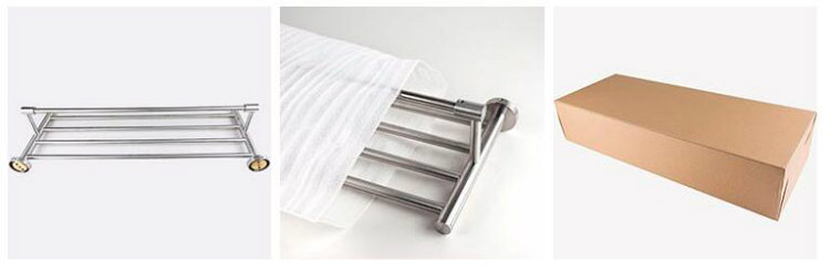 China High Grade Anti-Rust Hotel Towel Racks with Hanging Rail