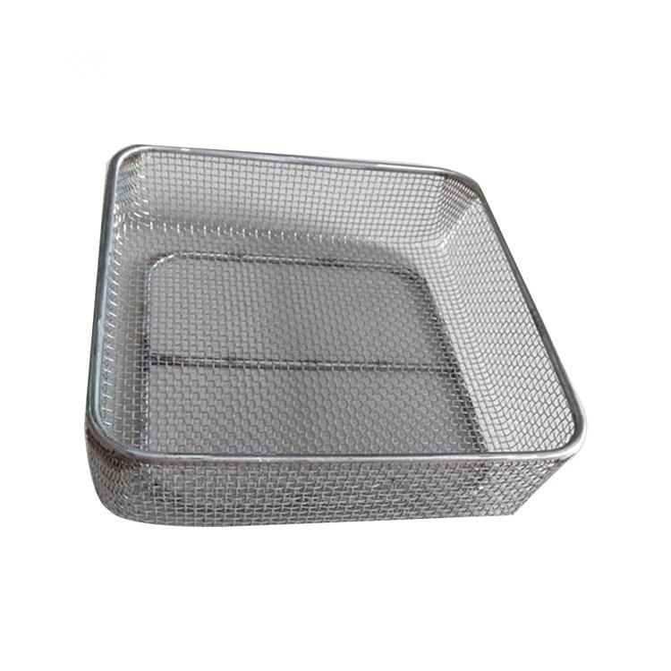 Stainless Steel Wire Mesh Sterilization Basket/Medical Autoclave Tray