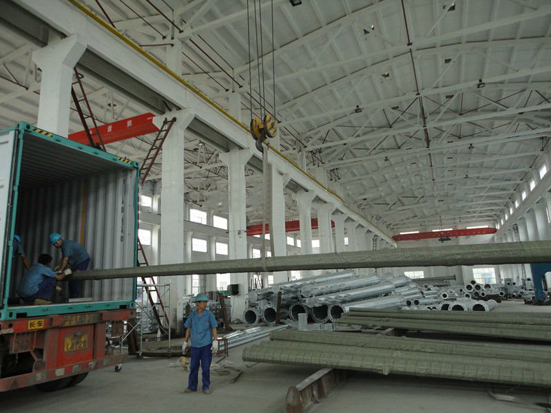 Electric Transmission Line Galvanized Steel Tube Tower