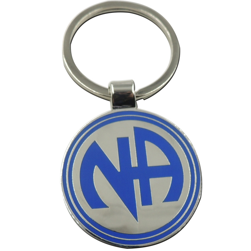 Custom Round Stamping Metal Keychains for Promotion