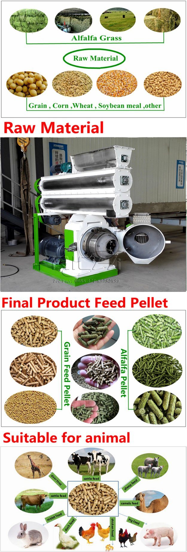 23'years Factory Production Chicken Feed Granulator Machine