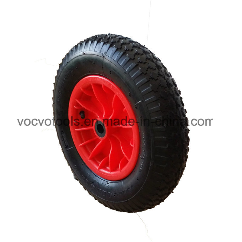 Heavy Duty 4.00-8 Small Pneumatic Rubber Wheel for Wheelbarrow