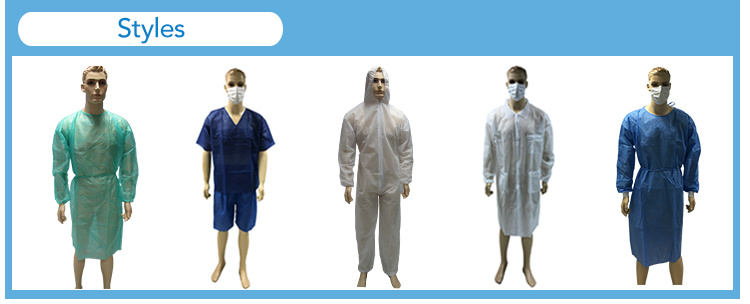 Hospital Medical Patient Disposable Surgical Isolation Gown