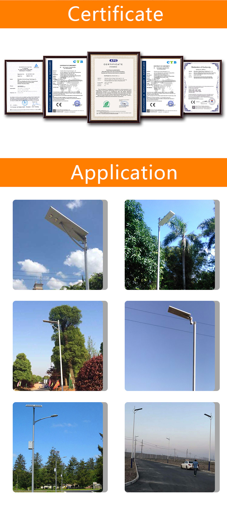 5W/8W/10W/12W/15W Solar LED Street Light with All-in-One/ Integrated