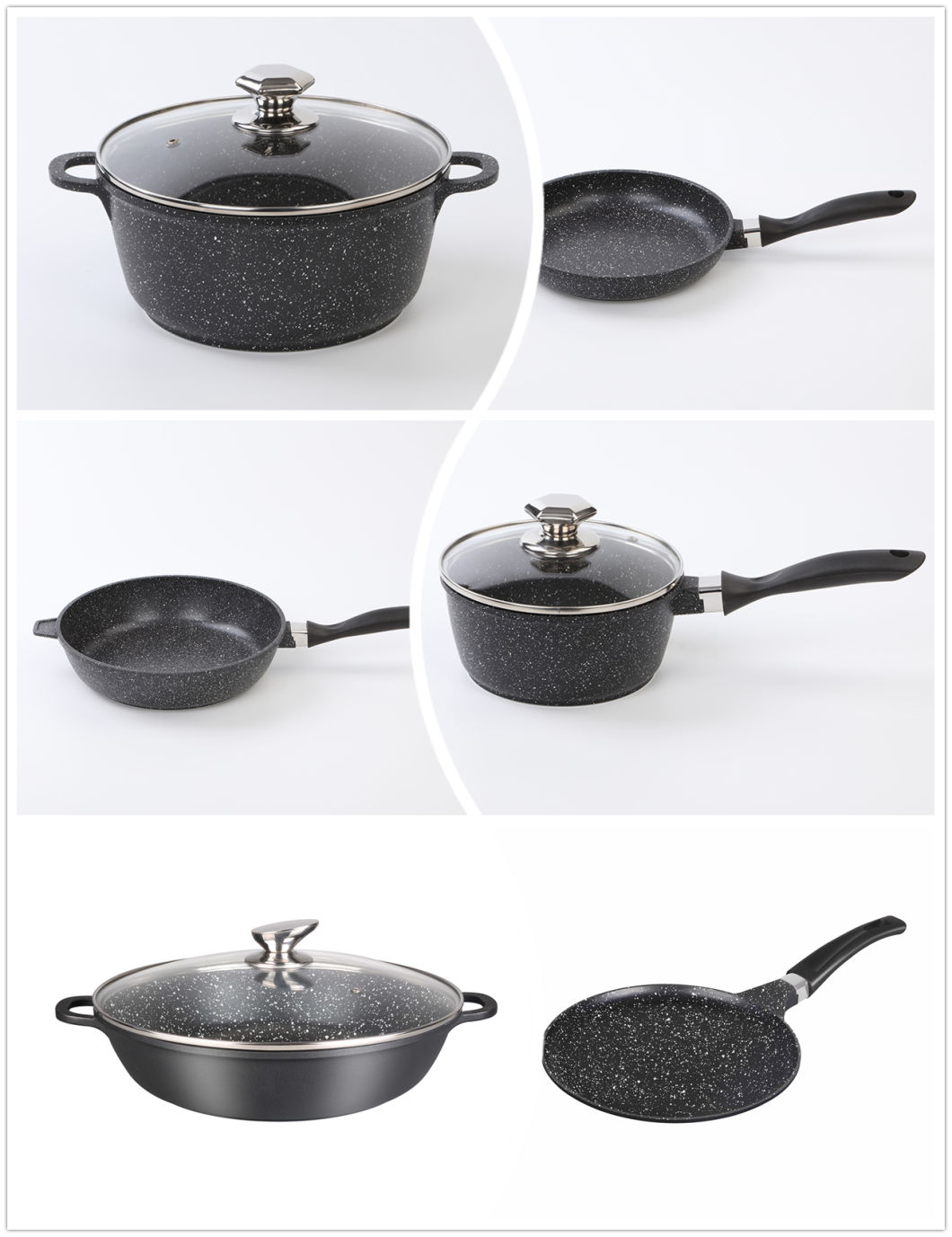 Aluminium Die-Casting Nonstick Casting Cookware Set (CLA001 SERIES)