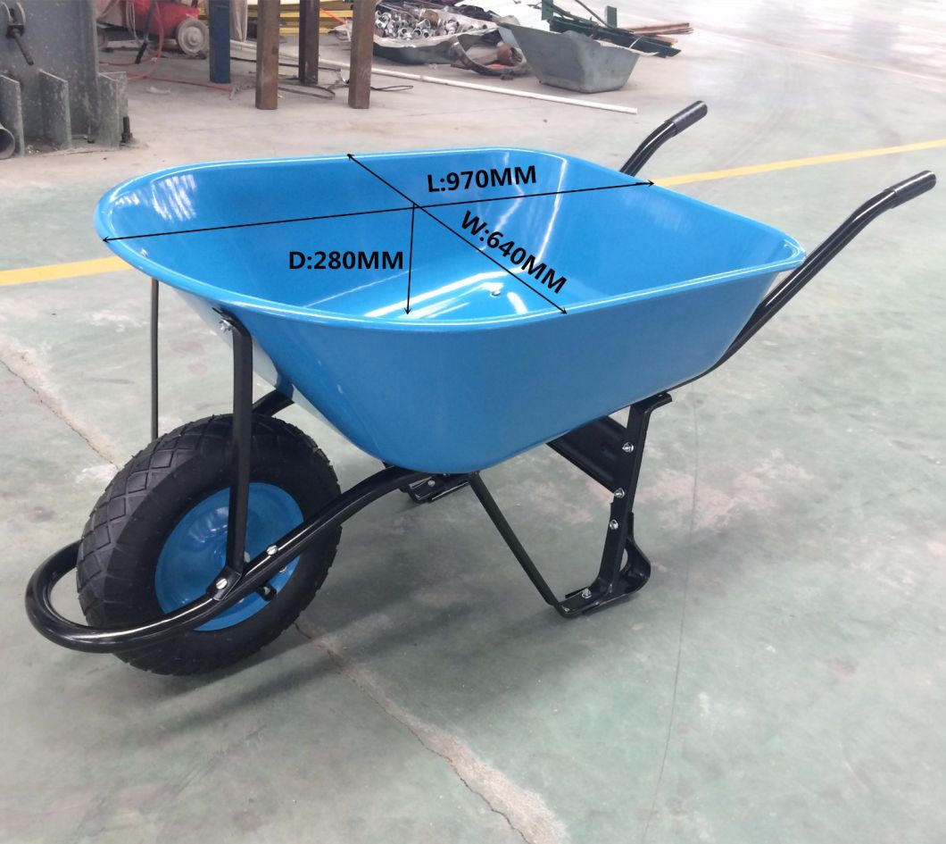 Popular Steel Rim Construction South America Wheelbarrow