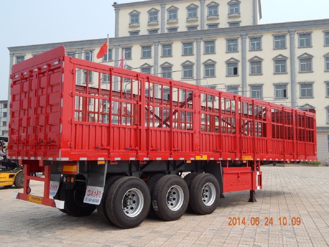 Deli 40 to 120 Ton Cargo Trailer Fence Semi Trailers