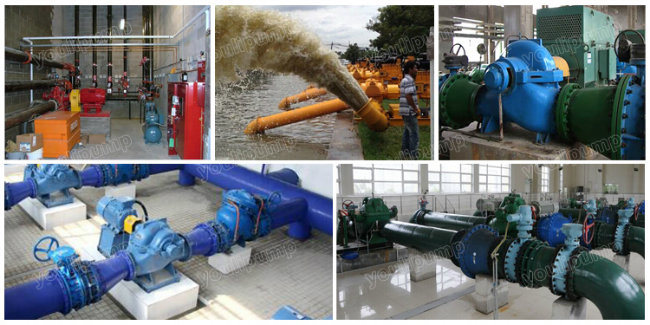 High Capacity Double Suction Split Case Diesel Water Pump Machine