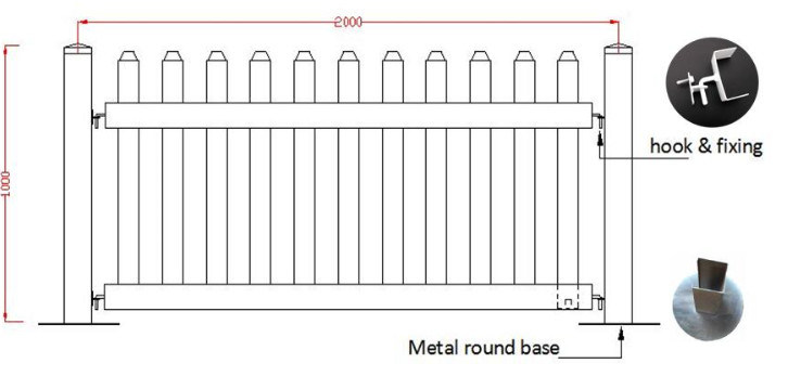 PVC Portable Event Fence Temporary Fence White