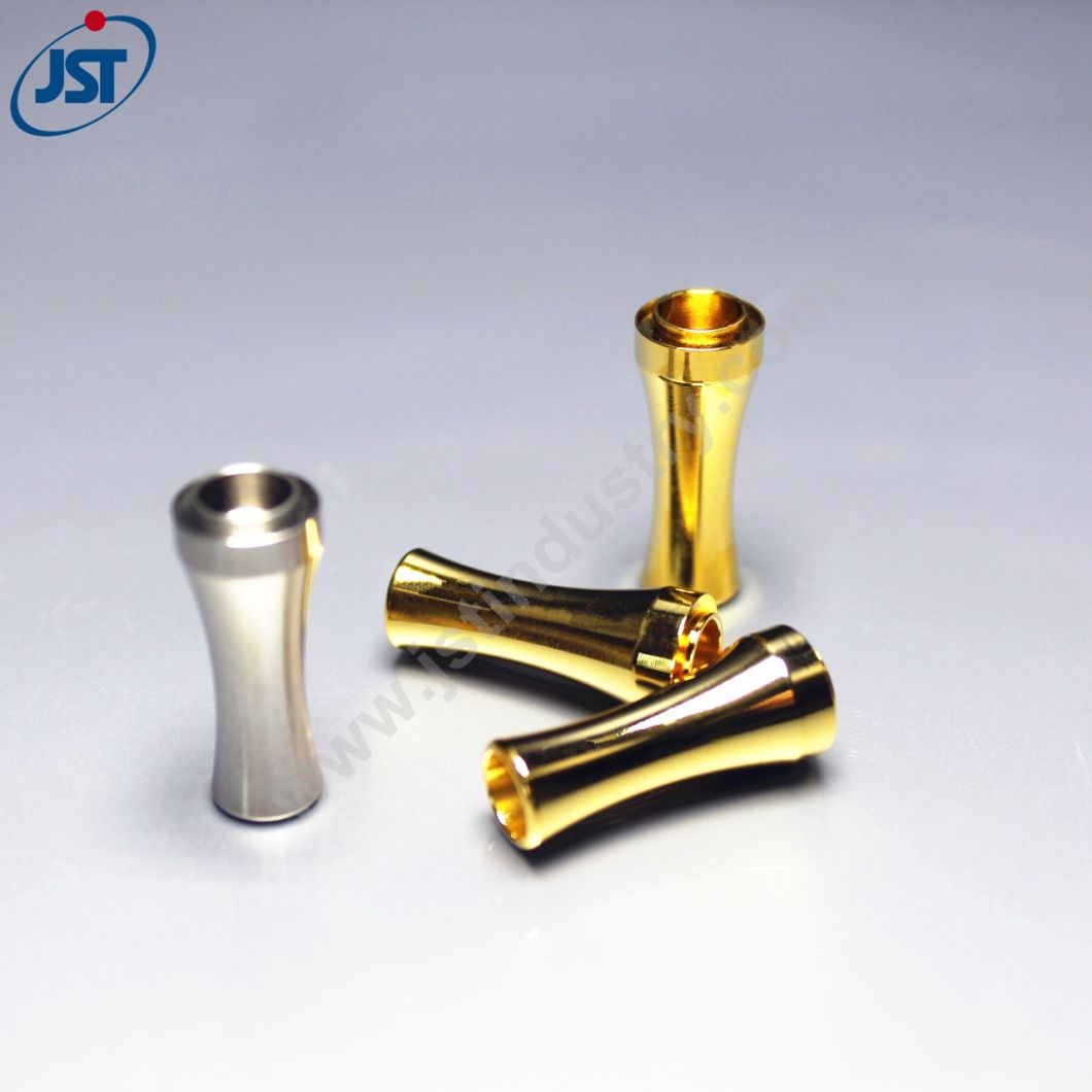 OEM CNC Machining Gold Plated E-Cig Part for Luxury E-Cigarette