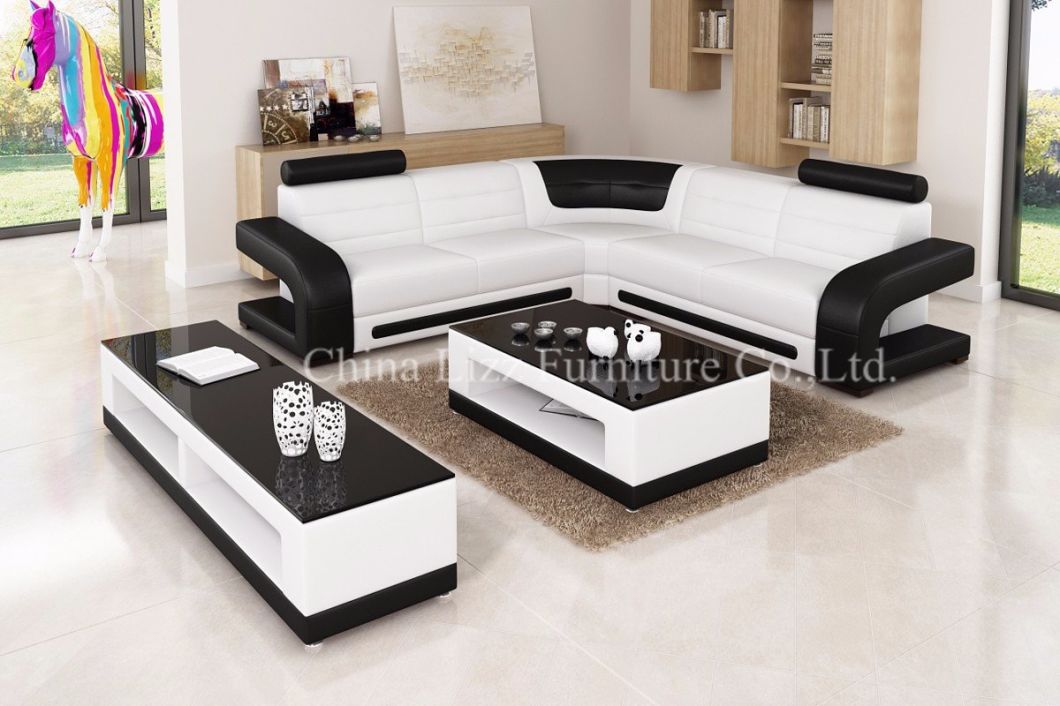 Fashion Living Room Sectional Leather Sofa in Modern Style