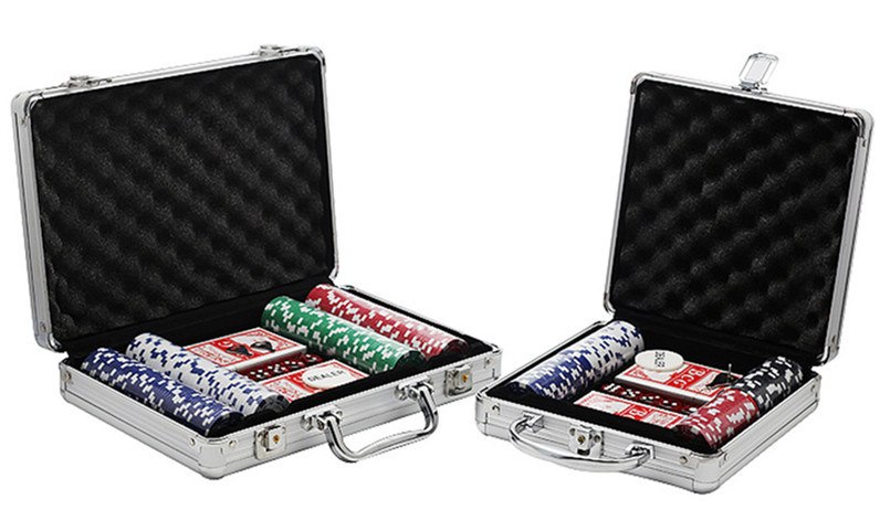 Portable Aluminum Alloy Chip Case Poker Chip Box