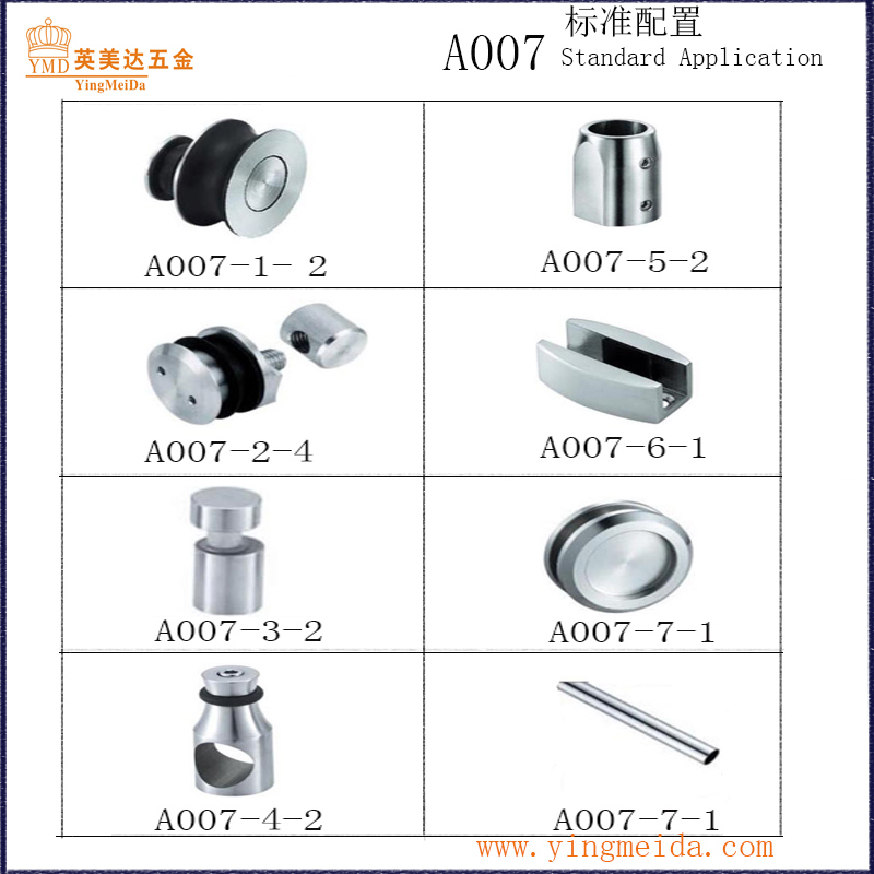 Round Tube High Quality Shower Door Set Standard Application (A007)