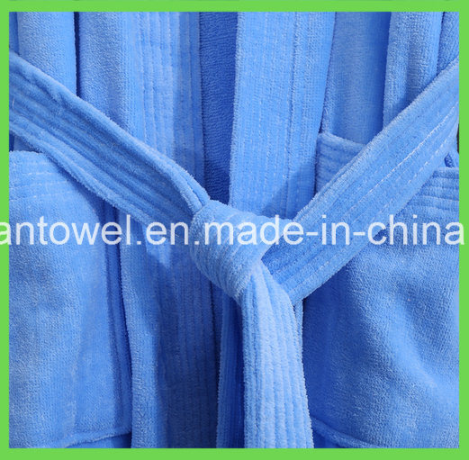 Factory Wholesale Luxury 100%Cotton Terry Cloth Hotel Bathrobe