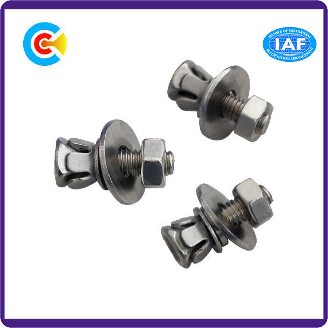 DIN/ANSI/BS/JIS Carbon-Steel/Stainless-Steel Cross Combination of Screws Combination Fan Screws